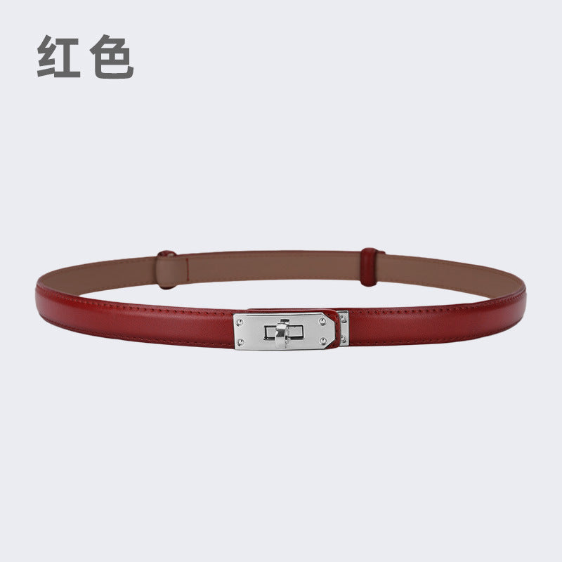 Wholesale women's thin belt skirt casual pants belt waist buckle belt